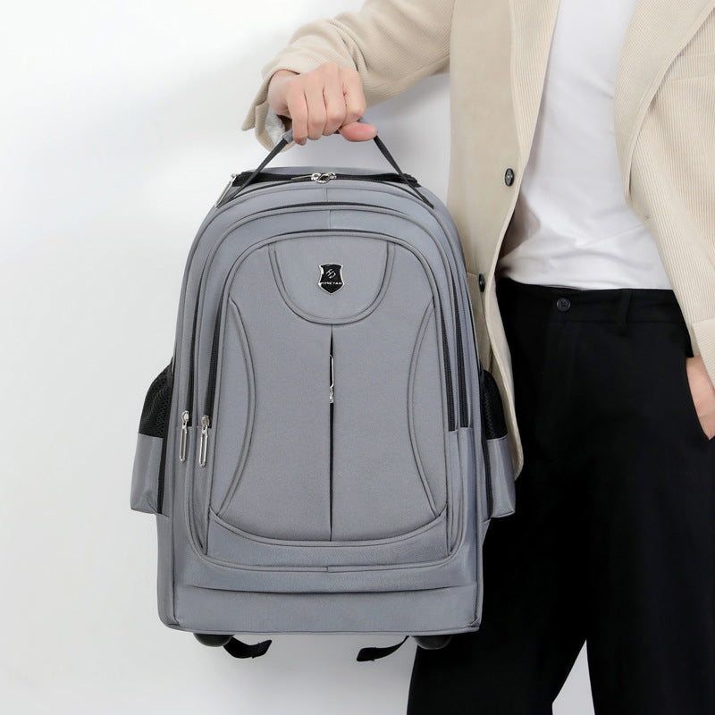 Men's Multi-Compartment Travel Trolley Backpack