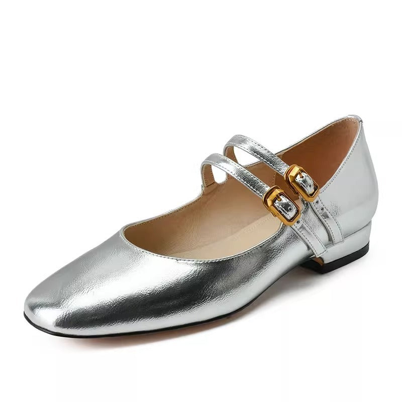 Women's Soft Leather Retro Flat Shoes