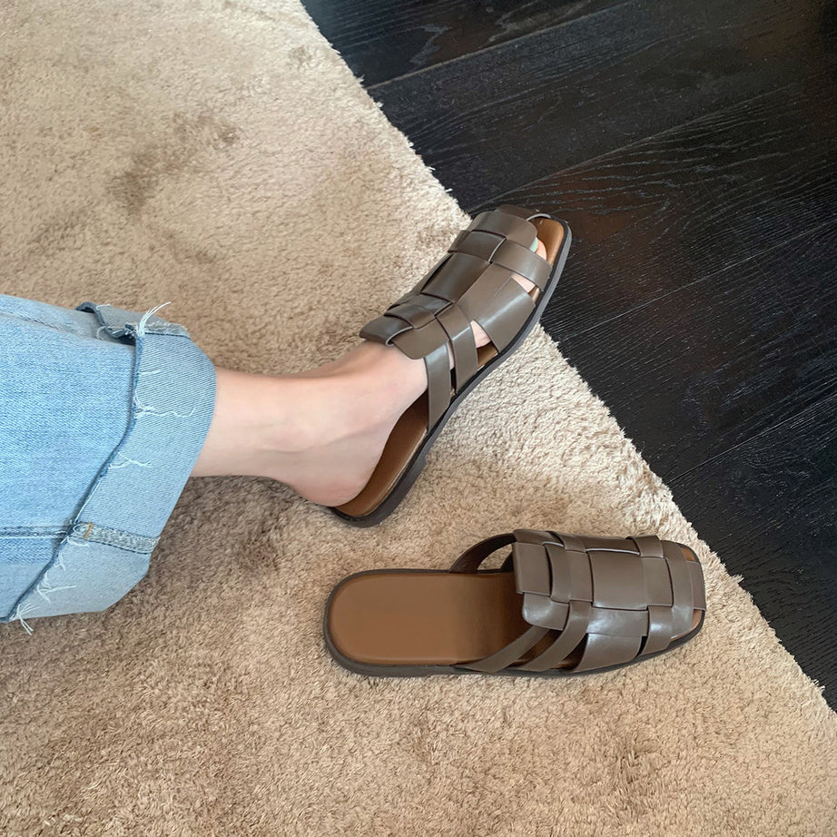 Women's Outer Wear Beach Flat Bottom Slippers