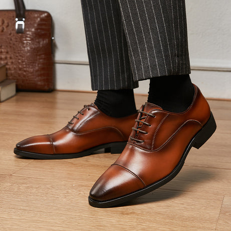 Men's Leather Fashion Oxford Casual Shoes