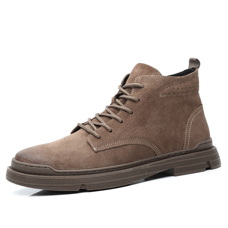 Men's British Style Genuine Leather Martin Boots