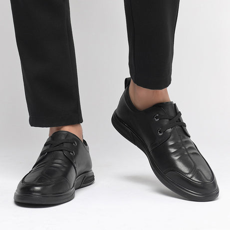 Men's Leather Low-Top Casual Shoes