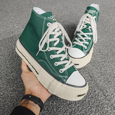 Men's High Top Trendy Canvas Casual Shoes
