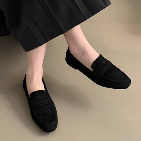 Women's Casual Flat Shoes Soft Sole Brown Shoes