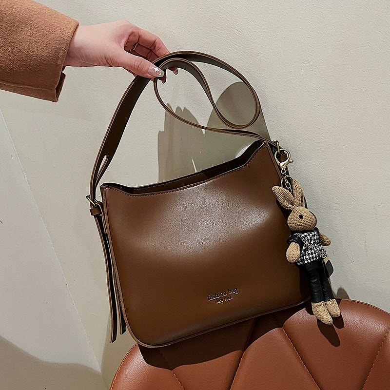 Women's Leather Trendy Versatile Shoulder Bag