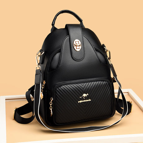 Women's Leather Versatile Stylish Backpack