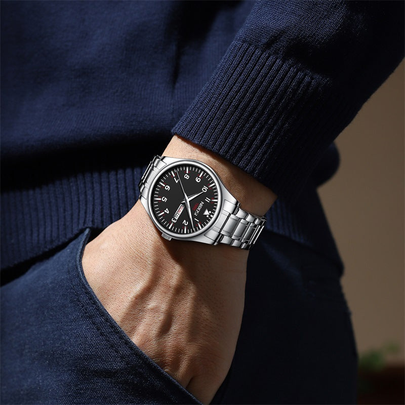 Men's Classic Dual Calendar Student Watch