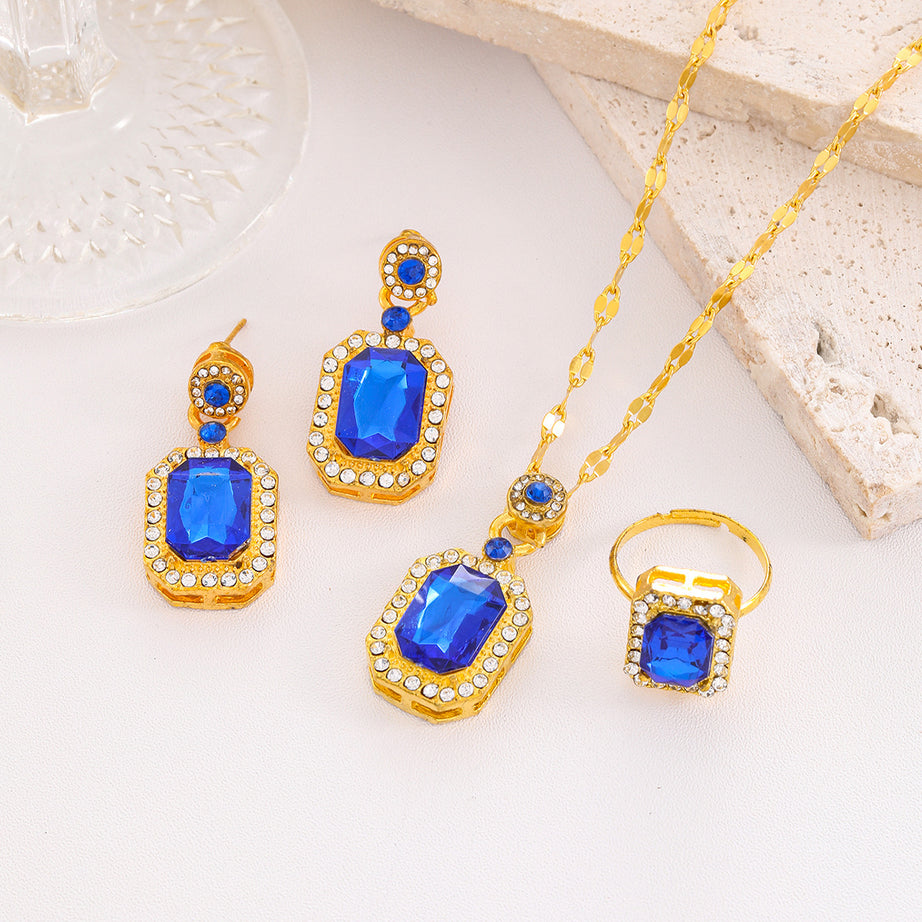 Women's Retro Palace Style Diamond  Set