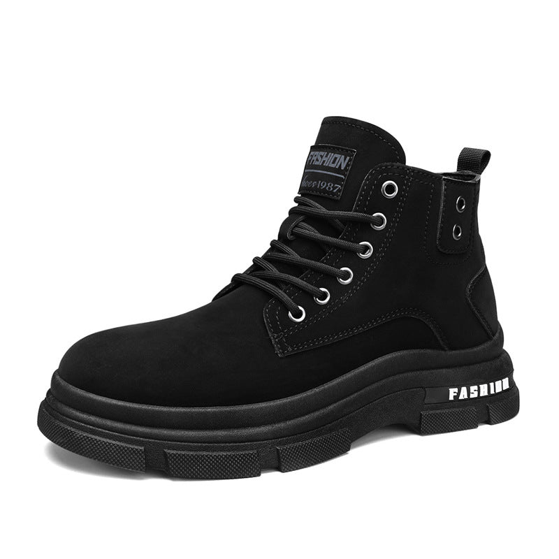 Men's High-top Lace-up Thick-soled Martin Boots