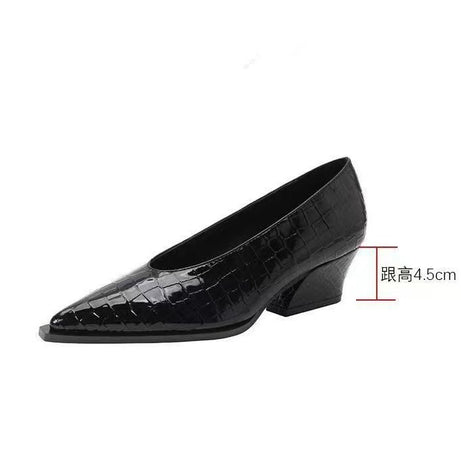 Women's Fashion Solid Office Heels Shoes