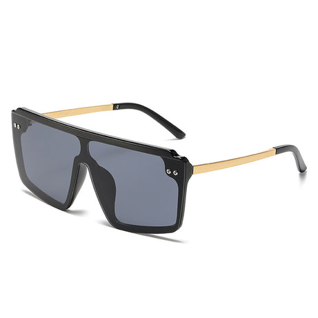 Women's Large Frame Fashion Integrated Sunglasses