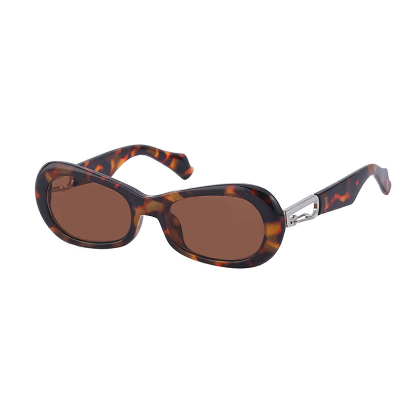 Women's Fashion Small Frame Chain Sunglasses
