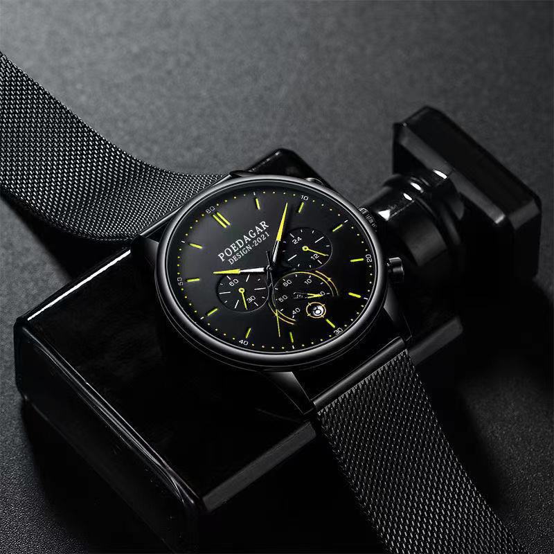 Men's Waterproof Multi-functional Quartz Watch