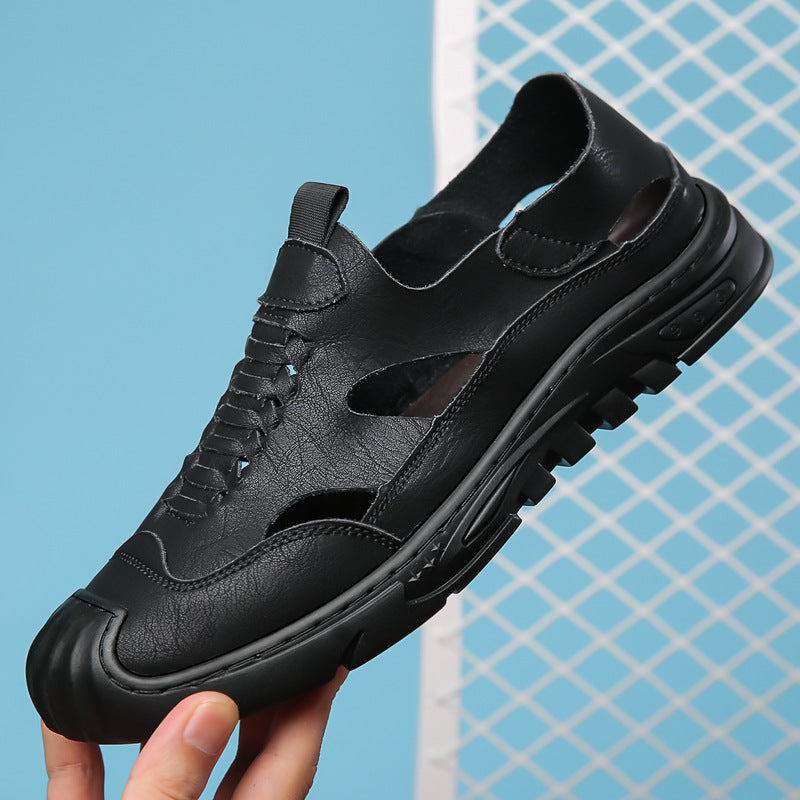 Men's Breathable Outside Wear Hollow Sandals