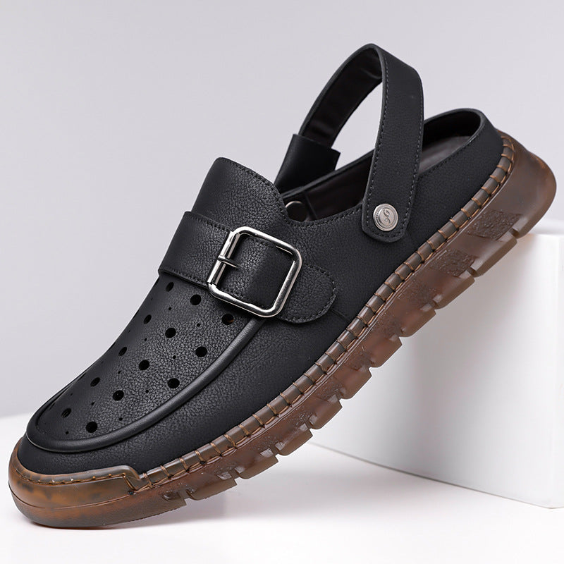 Men's Leather Outdoor Casual Sandals