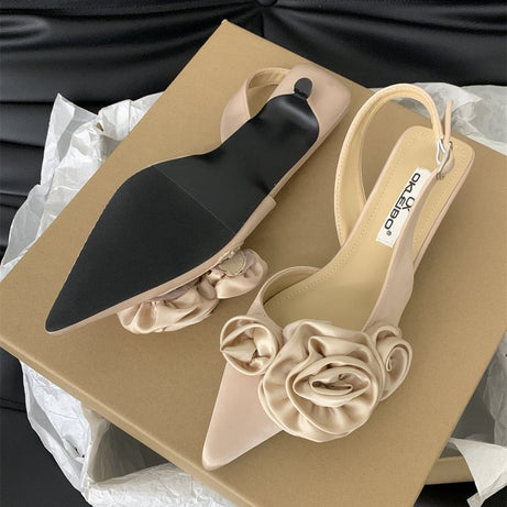 Women's High-End Femininity Rose Head Sandals