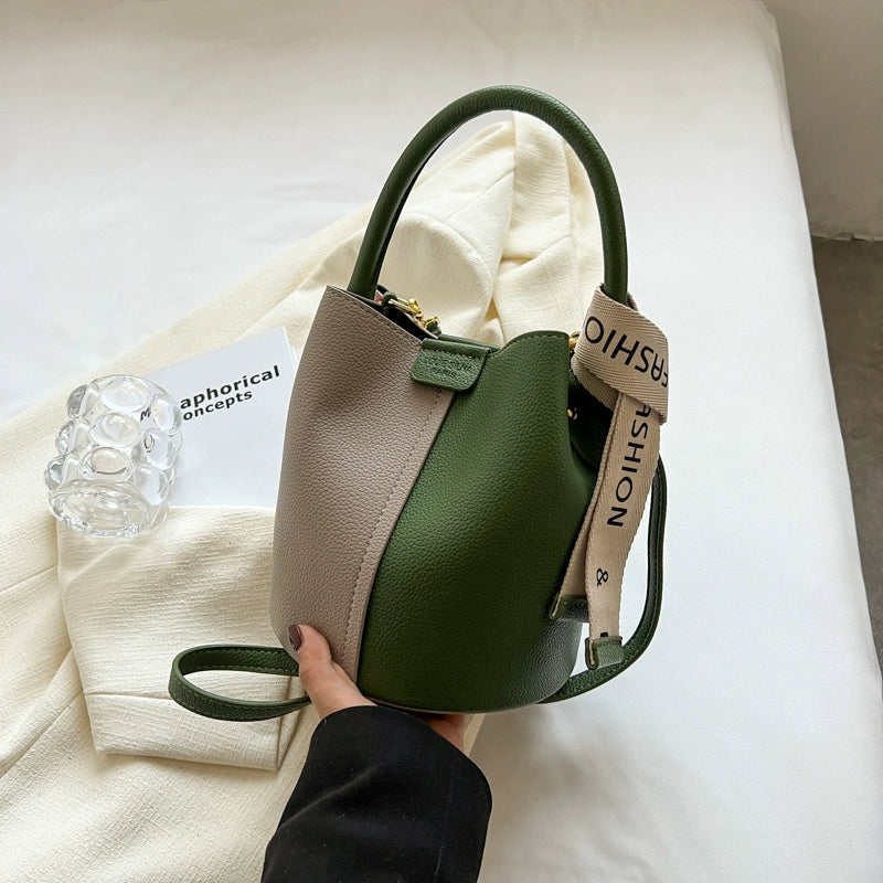 Women's Luxury Texture Portable Bucket Bag