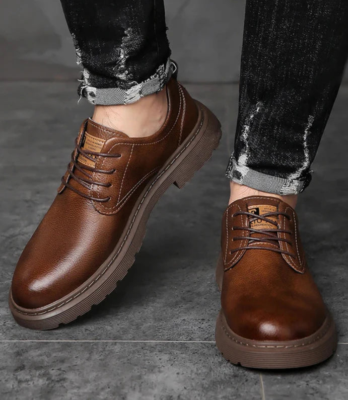 Men's Soft Leather Casual Oxford Shoes