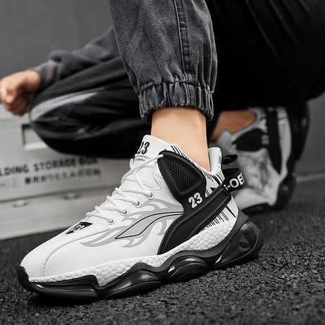 Men's Thick Sole Shock Absorption Outdoor Running Shoes