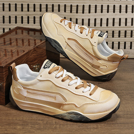 Men's Artistic Style Color Matching Flat Shoes