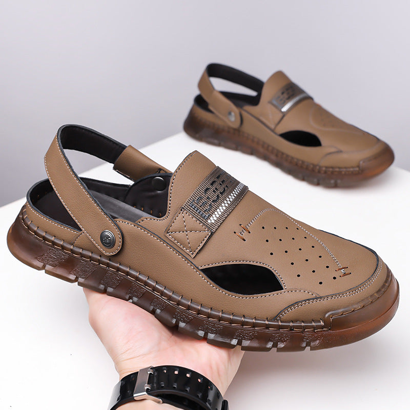 Men's Leather Trendy Casual Sandals
