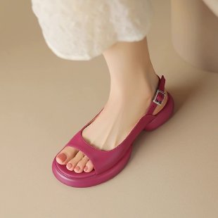 Women's Versatile Thick-heeled Shoes