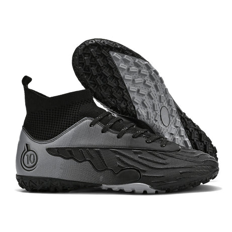 Men's Fly Knitting High-Top Fooball Turf Sports Shoes