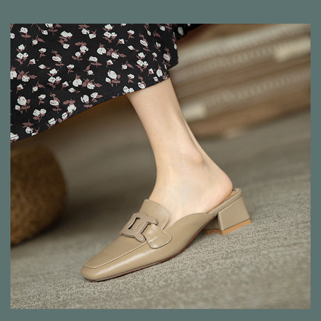 Women's Real Soft Leather Slippers