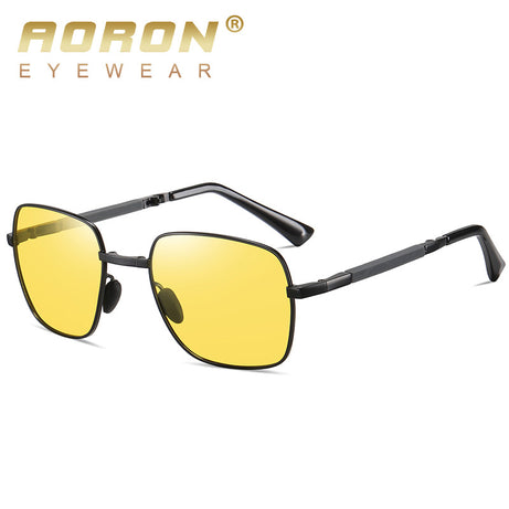 Men's Folding Polarized Fashion Night Vision Sunglasses