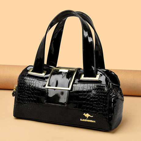 Women's Cross-Border Multi-Layer Leather Handbags
