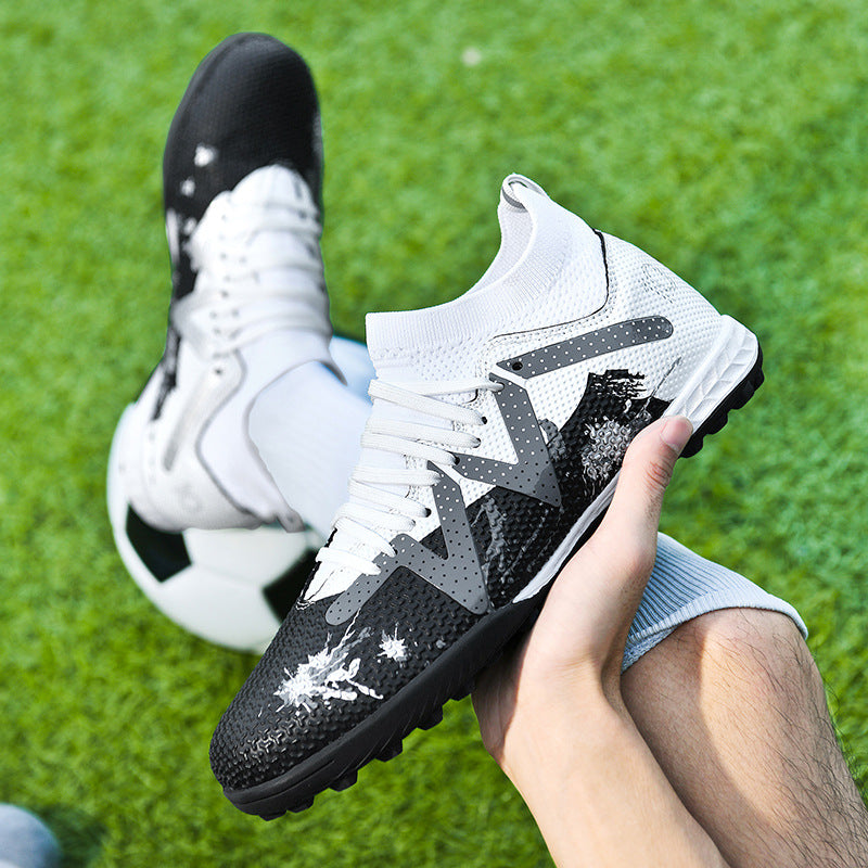 Men's High-top Football Broken Nails Shoes