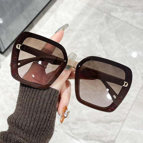 Women's Big Frame Anti-Ultraviolet Sunglasses