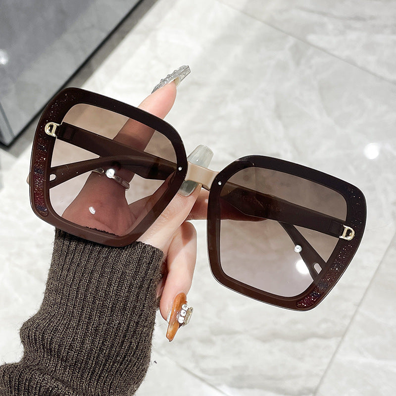 Women's Big Frame Anti-Ultraviolet Sunglasses