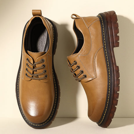 Men's Leather Martin Boots British Style Casual Shoes