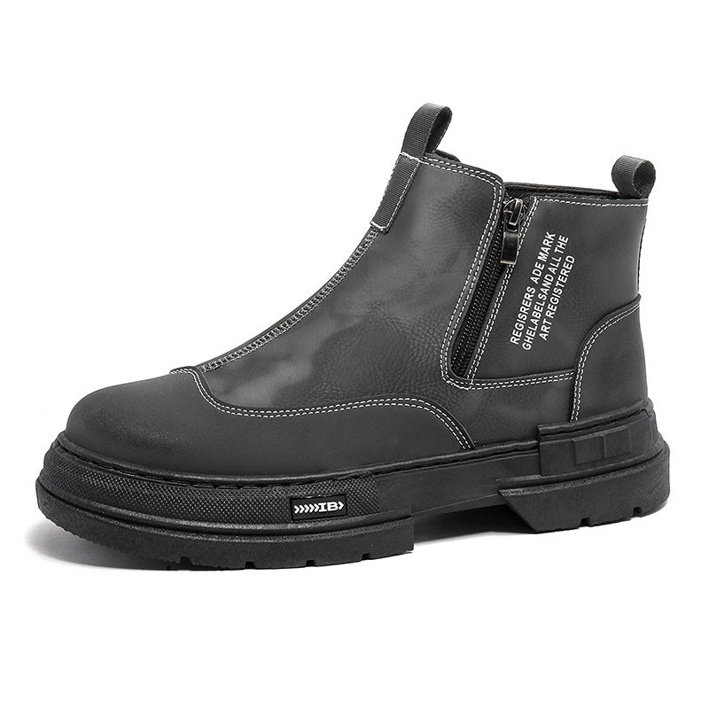 Men's Leather Chelsea Boots High-Top Fashion Boots