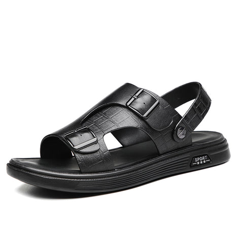 Men's Leather Fashionable Casual Sandals