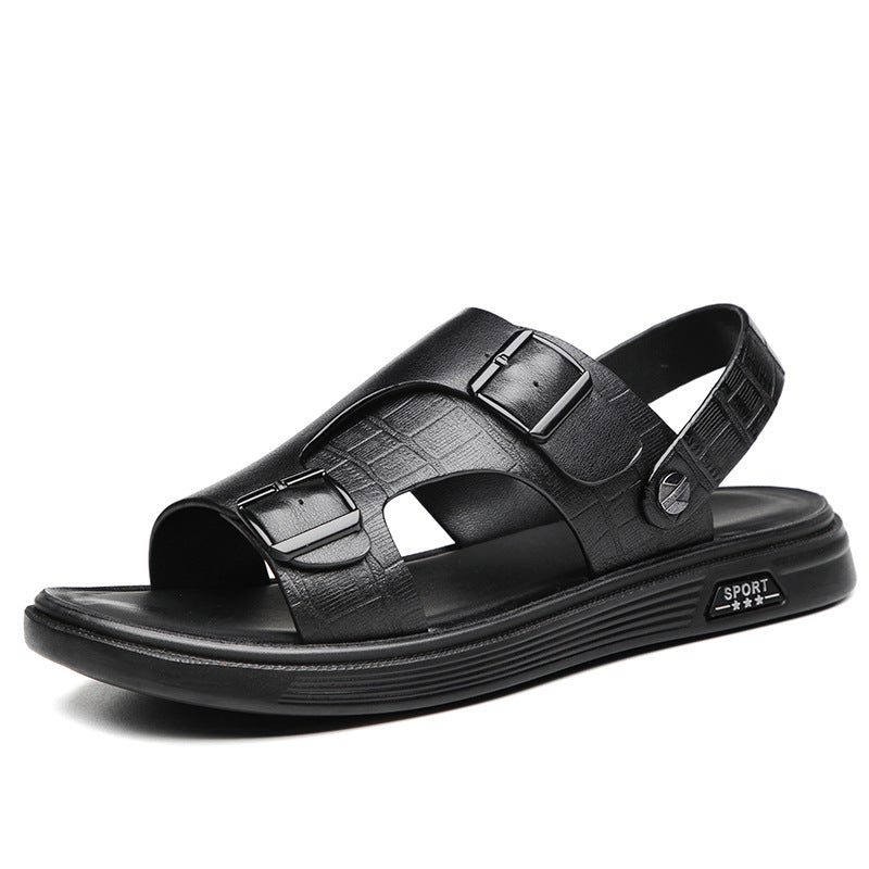 Men's Leather Fashionable Casual Sandals