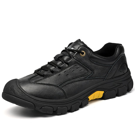 Men's Cowhide Leather Low-Top Casual Shoes