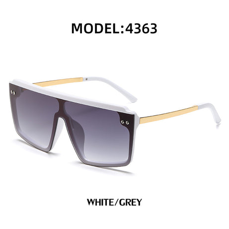 Women's Large Frame Fashion Integrated Sunglasses