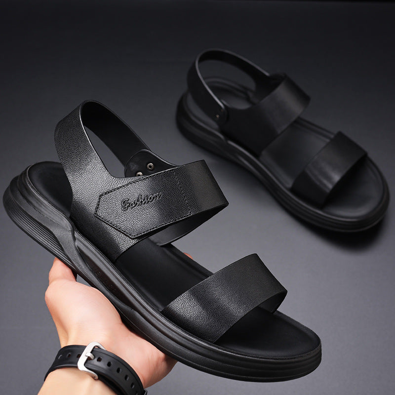 Men's Breathable Leather Outdoor Sandals