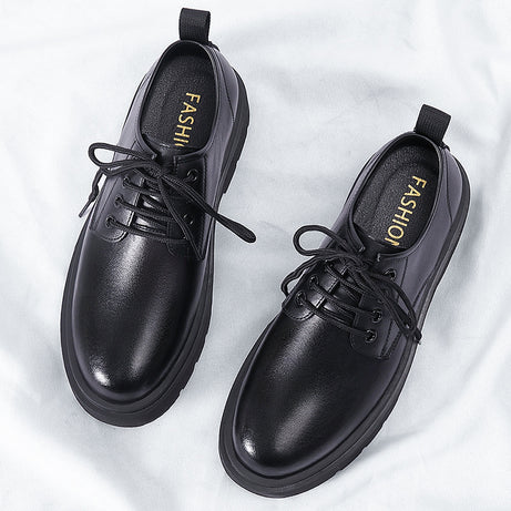 Men's Cowhide Leather British Style Casual Shoes