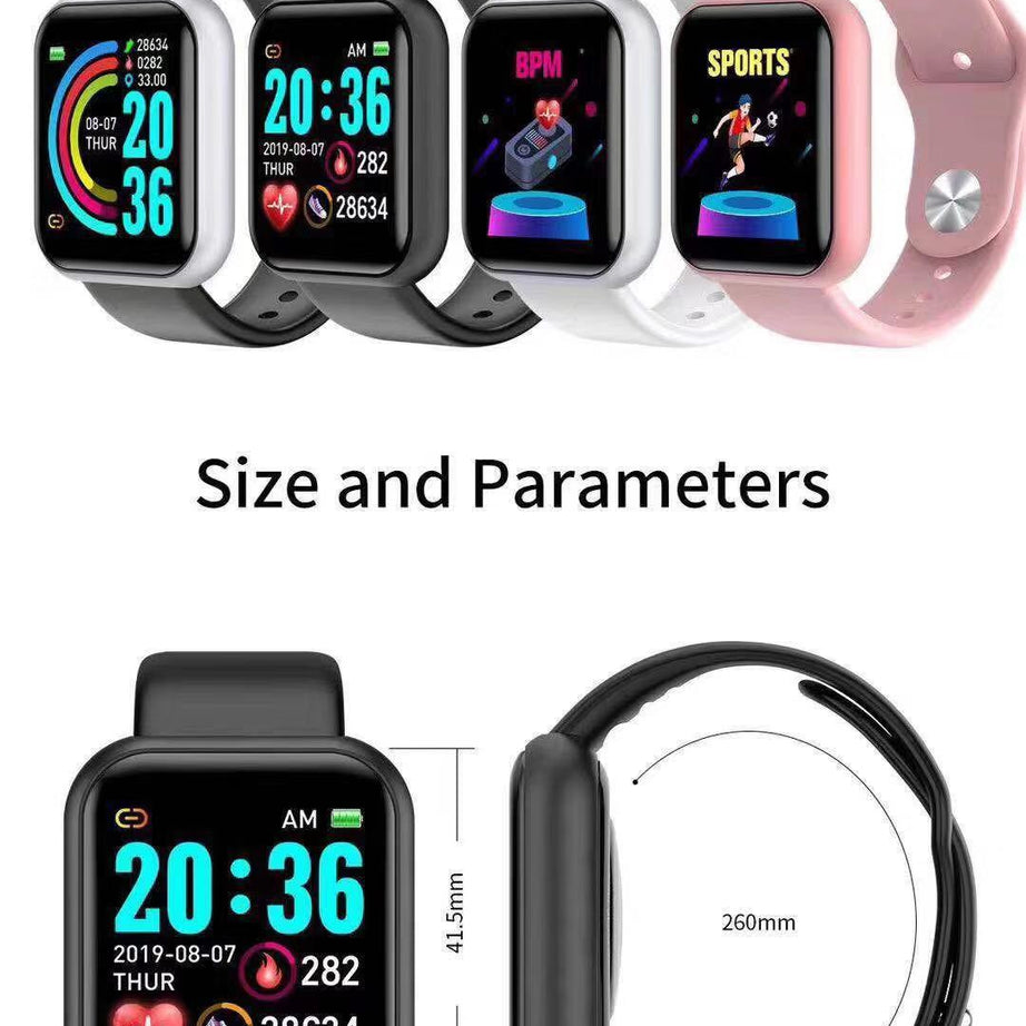 Outdoor Y68 Sports Bluetooth Smart Watch