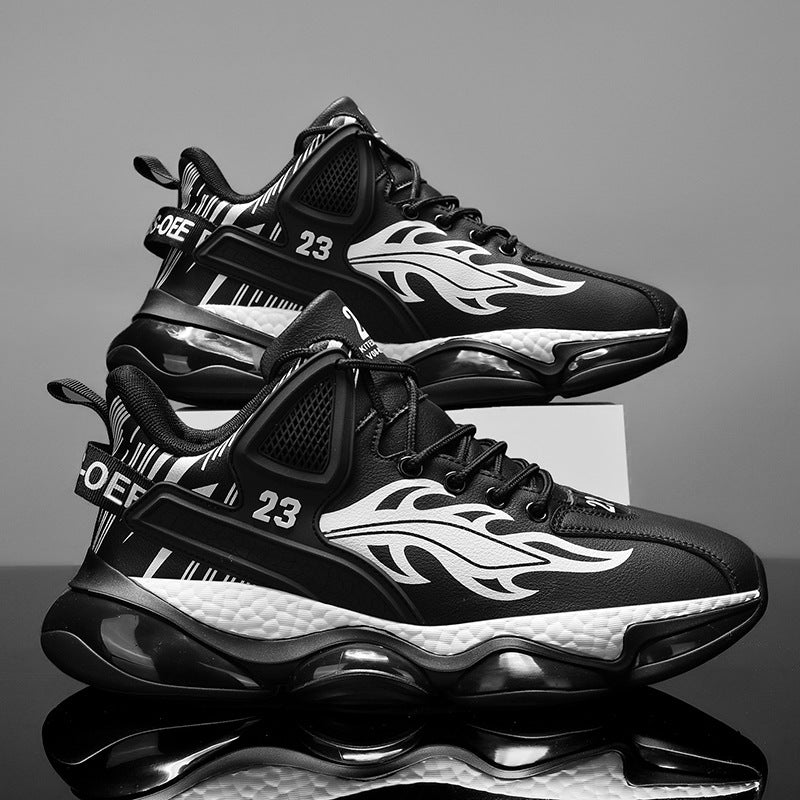 Men's Thick Sole Shock Absorption Outdoor Running Shoes