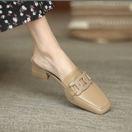 Women's Real Soft Leather Slippers