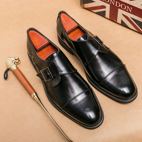 Men's Leather Pointed Fashion Trend British Shoes