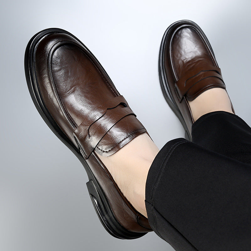 Men's Outdoor Loafers Retro Style Leather Shoes