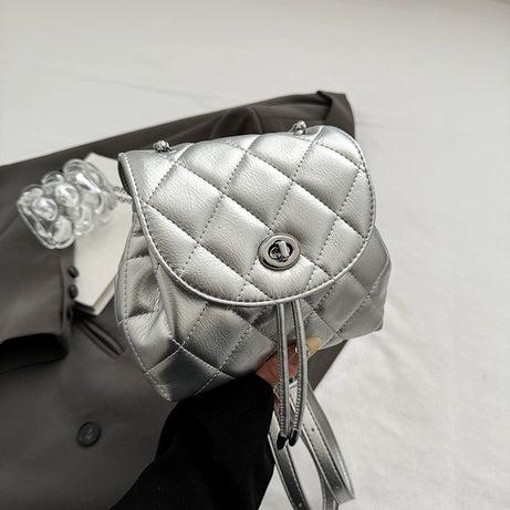 Women's Rhombus Trendy Leather Bag