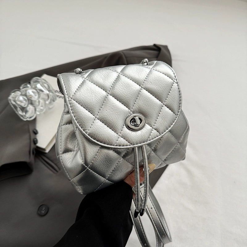 Women's Rhombus Trendy Leather Bag