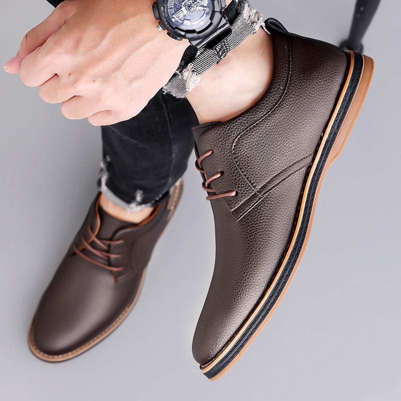 Men's Leather British Style Casual Shoes