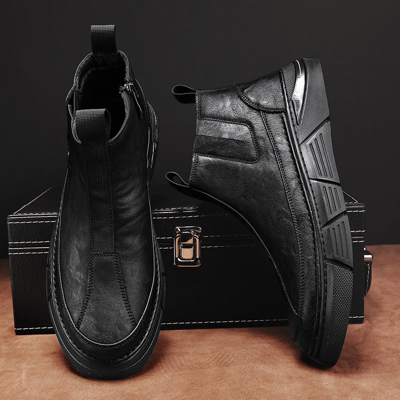 Men's British Style Martin Boots Fashion Trend Shoes